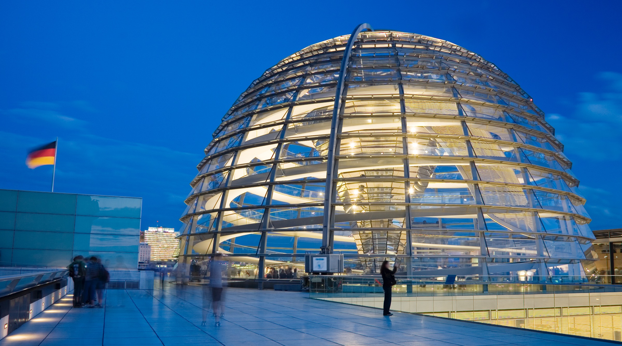 Berlin Reichstag Dome photographed by Marc Pinter.