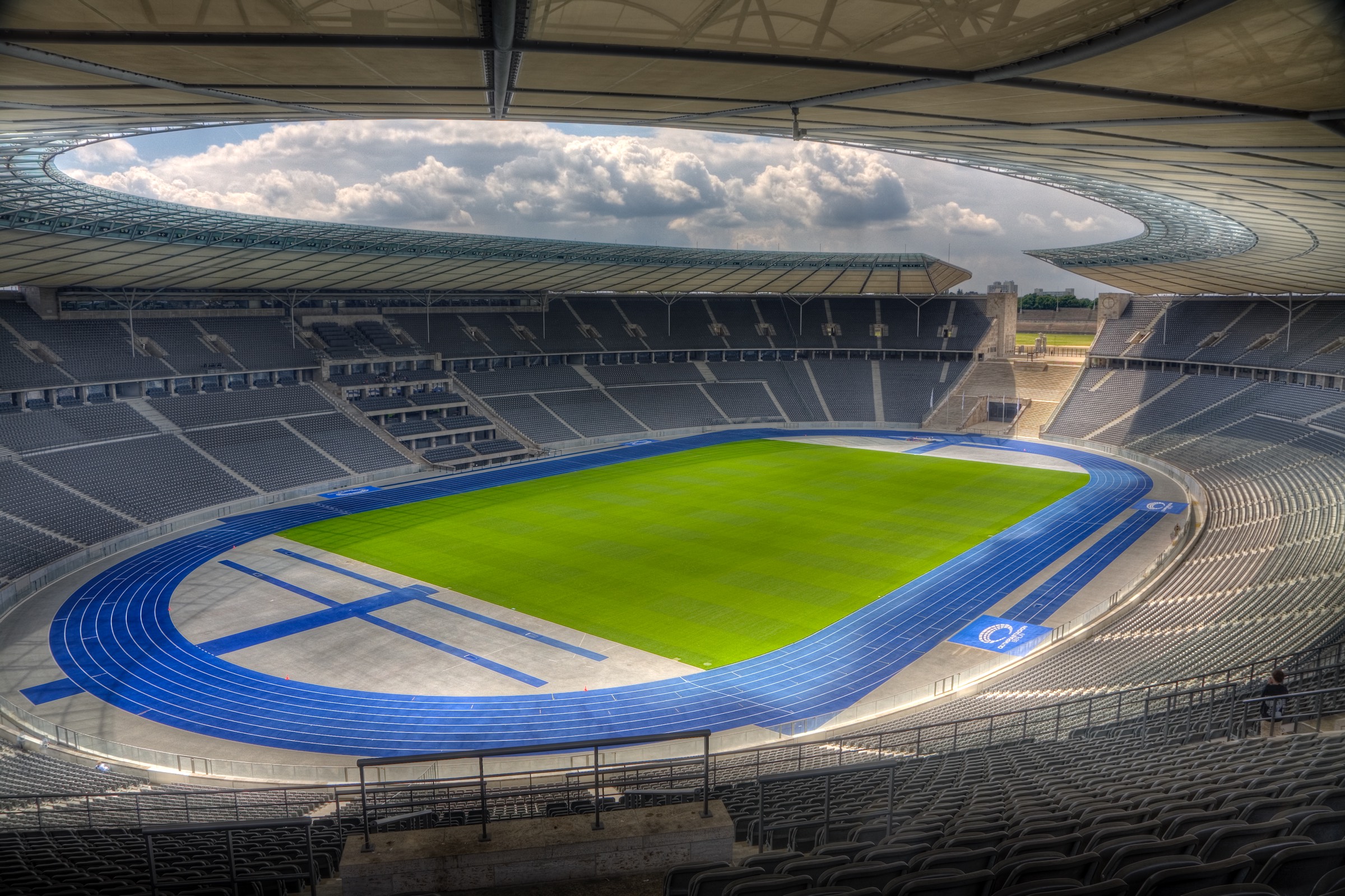 Olympiastadion in Berlin photographed by Marc Pinter.