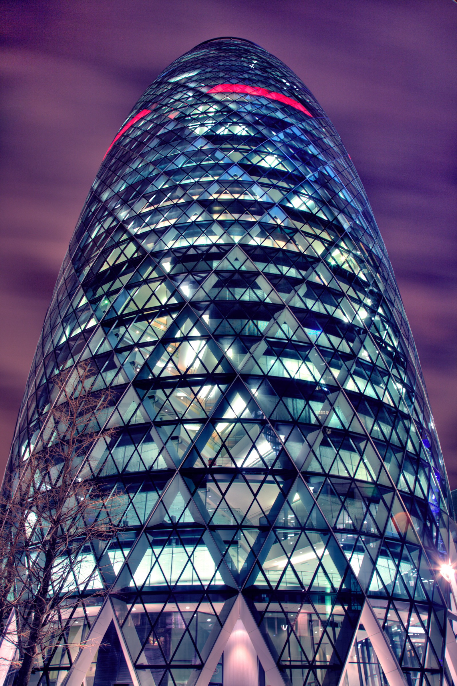The Gherkin in London photographed by Marc Pinter.
